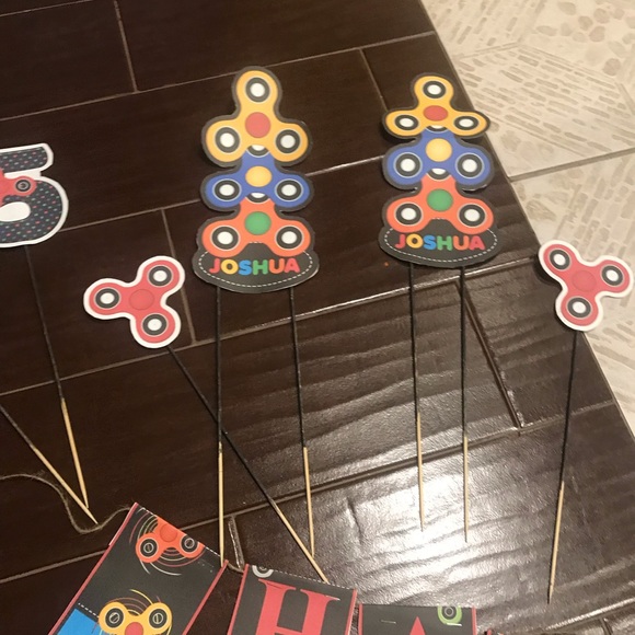 ⚫️ 5/$25 FIDGET SPINNER B-day Party decor. - Picture 2 of 4